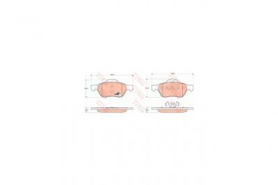 TRW Kit de plaquettes de frein frein &agrave; disque COTEC GDB1687 
