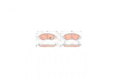 TRW Kit de plaquettes de frein frein &agrave; disque COTEC GDB1420 