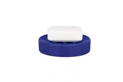  Porte savon C&eacute;ramique tube Bleu Marine - Bleu - Spirella