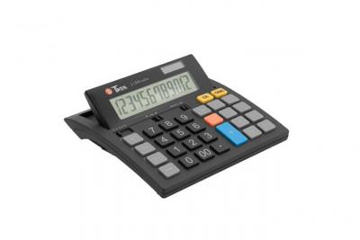 TWEN J 1200 Calculatrice de bureau noir Ecran: 12 solaire, &agrave; pile(s) (l x H x P) 141 x 25 x 151 mm