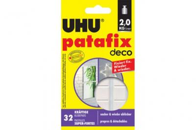 UHU  - Pastilles adh&eacute;sives patafix homedeco, d&eacute;tachable, blanc