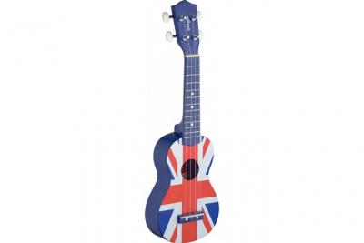 STAGG Ukulele Soprano  Union Jack Uk Flag (+ Housse)
