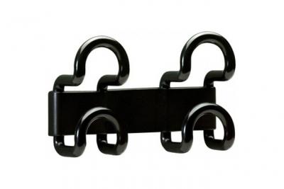 UNILUX Bloc de 2 pat&egrave;res doubles noir 23x14,6 cm