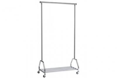 UNILUX Vestiaire Groom Chrom&eacute;, capacit&eacute; 70 kg 40 cintres, galerie inf&eacute;rieure - Dim L90 x H165 x P42 cm