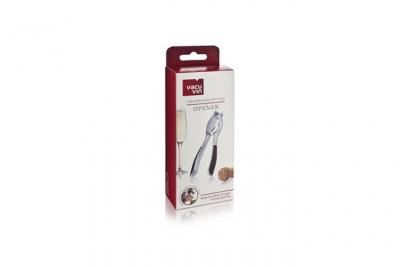 VACUVIN Pince ouvre bouteille champagne -  - Argent -