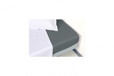 VENT DU SUD Drap Housse Ardoise En Percale De Coton 80 Fils 160x200x30 Cm