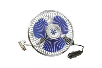CARPOINT  Ventilateur m&eacute;tal pivotant 12V &oslash;15.3cm 0570010