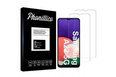 PHONILLICO Verre Tremp&eacute; pour Samsung A22 5G  [Pack 2] Film Vitre Protection Ecran &reg;