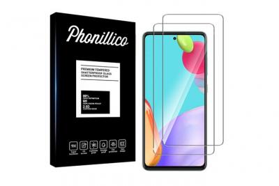 PHONILLICO Verre Tremp&eacute; pour Samsung A52 4G / A52 5G [Pack 2] Film Vitre Protection Ecran Ultra Resistant