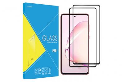 PHONILLICO Verre Trempe pour Samsung Galaxy NOTE 10 LITE [Pack 2] Film Bord Noir Protection Ecran []
