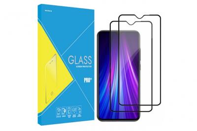 PHONILLICO Verre Trempe pour Xiaomi REDMI NOTE 8 PRO [Pack 2] Film Transparent Int&eacute;gral Bord Noir Vitre Protection Ecran []