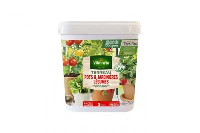 VILMORIN  Seau Terreau sp&eacute;cial pots et jardini&egrave;res l&eacute;gumes 5 L 