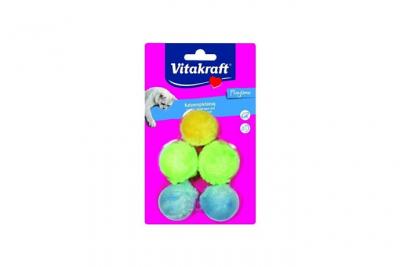  Vitakraft Playtime - Jouet pour chat Pack de 5 Balles Peluches