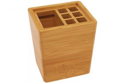 WEDO  Pot A Crayons, En Bambou, Avec Insert En Aluminium,