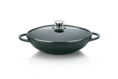 Wok en fonte + couvercle KELA KE15157 Kerros 32 cm