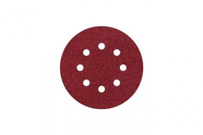 WOLFCRAFT  Grano 40 125 2069000 Adhesive Sanding Sheets 5 Units Rouge