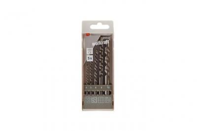 Wolfcraft 8450000 5 Pieces Stone Drill Set 4.10 Mm Argent&eacute;