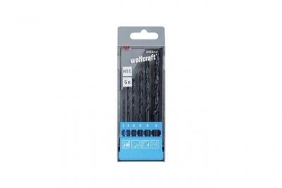 WOLFCRAFT Jeu de forets pour m&eacute;tal hss fl, 6 pi&egrave;ces, &oslash;2-8mm 8453000 