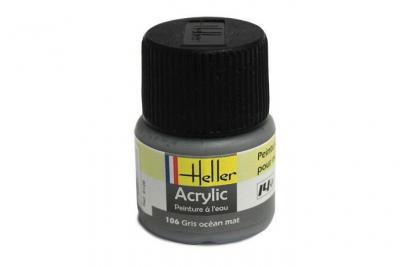 HELLER Peinture Acrylique Gris Ocean Mat 9106 