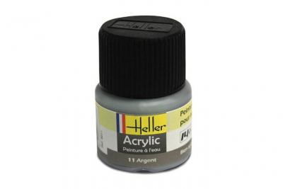 HELLER Peinture Acrylique Argent 9011 