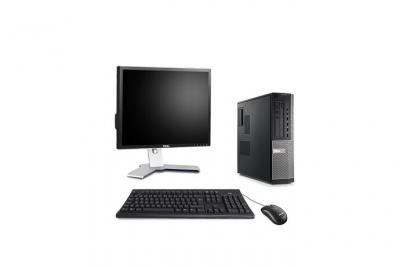 DELL Pc occasion  Optiplex 7010 Desktop + Ecran 19'' - Noir - Intel Core i5-3470 / 3.20 GHz - RAM 4 Go - HDD 500 Go - DVD - Gigabit Ethernet - Windows 7 Professionnel 