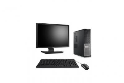 DELL Pc occasion  Optiplex 7010 Desktop + Ecran 22'' - Noir - Intel Core i5-3470 / 3.20 GHz - RAM 8 Go - HDD 250 Go - DVD - Gigabit Ethernet - Windows 7 Professionnel 
