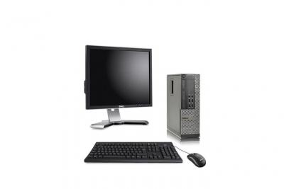 DELL Pc  Optiplex 7010 SFF + Ecran 19'' - Noir - Intel Core i5-3470 / 3.20 GHz - RAM 8 Go - HDD 250 Go - DVD - Gigabit Ethernet - Ubuntu - Linux 