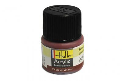 HELLER Peinture Acrylique Lie De Vin Mat 9073 