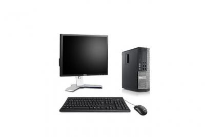 DELL Ordinateur  Optiplex 790 SFF + Ecran 19'' - Noir - Intel Core i3-2120 / 3.30 GHz - RAM 4 Go - HDD 250 Go - DVDRW - Gigabit Ethernet - Windows 7 Professionnel 