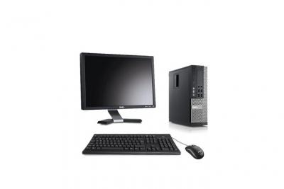 DELL Ordinateur  Optiplex 790 SFF + Ecran 20'' - Noir - Intel Core i3-2120 / 3.30 GHz - RAM 4 Go - HDD 250 Go - DVDRW - Gigabit Ethernet - Windows 7 Professionnel 