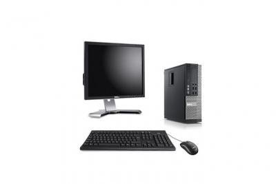 DELL Ordinateur  Optiplex 790 SFF + Ecran 17'' - Noir - Intel Core i3-2120 / 3.30 GHz - RAM 4 Go - HDD 250 Go - DVDRW - Gigabit Ethernet - Linux - Ubuntu 