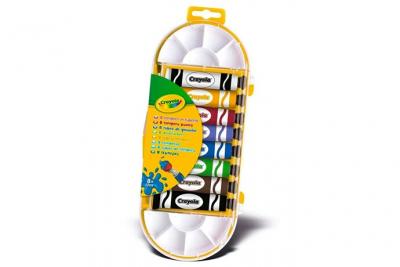 CRAYOLA Bo&icirc;te de 8 tubes de gouache lavable 