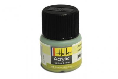 HELLER Peinture Acrylique Jaune Pale Mat 9081 