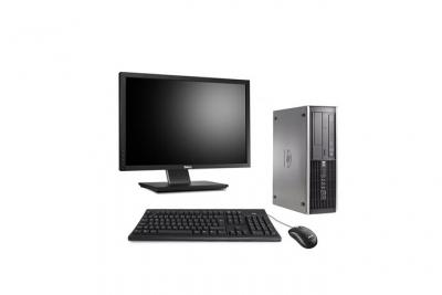 HP Ordinateur  Elite 8100 SFF + Ecran 22'' - Noir - Intel Core i5-650 / 3.2 GHz - RAM 4 Go - HDD 300 Go - DVDRW - Gigabit Ethernet - Windows 7 Professionnel 