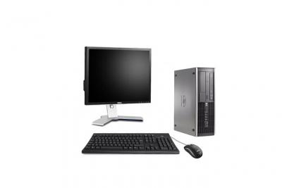 HP Ordinateur  Elite 8100 SFF + Ecran 19'' - Noir - Intel Core i5-650 / 3.2 GHz - RAM 4 Go - HDD 250 Go - DVDRW - Gigabit Ethernet - Windows 10 Professionnel 