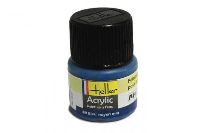 Peinture Acrylique Bleu Moyen Mat 9089 Heller