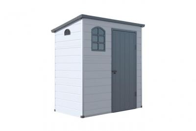 VENTE UNIQUE Abri de jardin en r&eacute;sine gris anthracite NERIO - 2,12m&sup2;