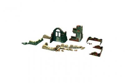 ITALERI Accessoires de d&eacute;cor de guerre 1/72 : murs et ruines : set 1