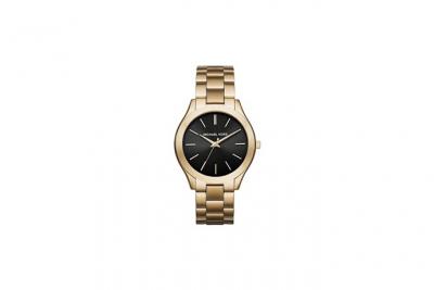 Montre Femme Michael Kors Slim Runway MK3478 Dor&eacute;e cadran noir