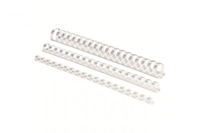 Bo&icirc;te de 100 peignes en plastique Fellowes - 16 mm - blanc