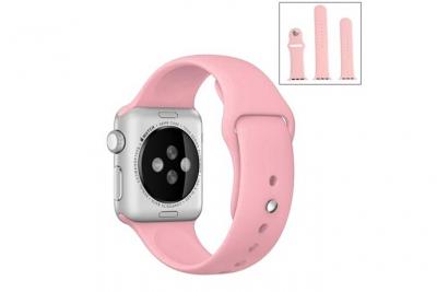 GENERIQUE Bracelet pour Apple Watch Sport 38mm Silicone Rose 