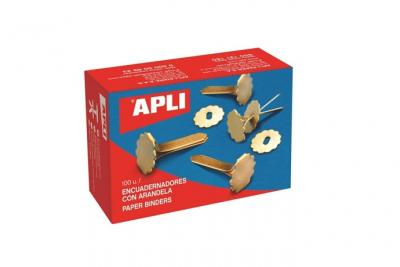 APLI AGIPA APLI 12287 Bo&icirc;te de 100 Attaches parisiennes avec oeillets 40 mm