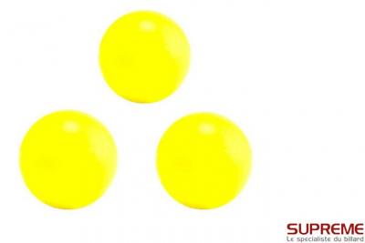 SUPREME Balles Baby Foot Li&egrave;ge Jaune Fluo (par 3)