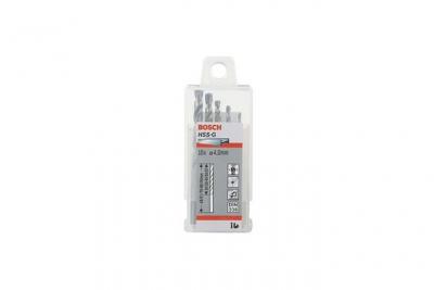 BOSCH Lot de 10 forets &agrave; m&eacute;taux rectifi&eacute;s HSS-G Standard, DIN 338 &Oslash;4.6mm longueur 80mm  2608585488