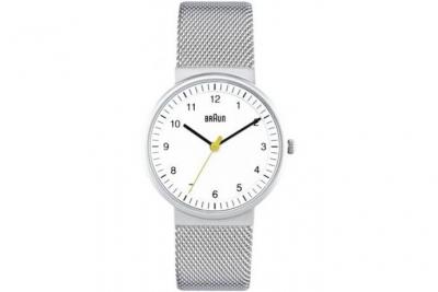 BRAUN  - BN0031WHSLMHL - Montre - Quartz - Analogique - Femme - Bracelet - Acier Inoxydable - Argent