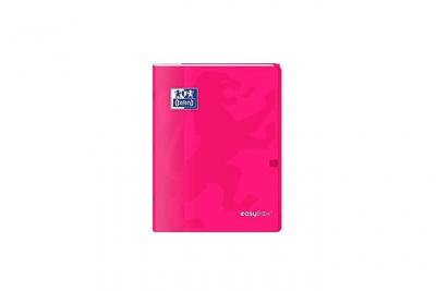 OXFORD  cahier easybook agraf&eacute; - 21 x 29,7 cm - 96p seyes - 90g - rose