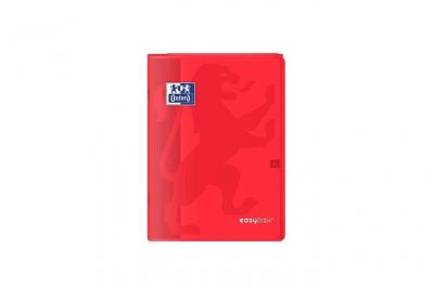 OXFORD  Cahier Easybook Agraf&eacute; 21x29.7cm 96 Pages 90g Rouge