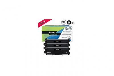 TONER SERVICES Compatible Brother TN2220 Pack de 3 toners Noirs XL