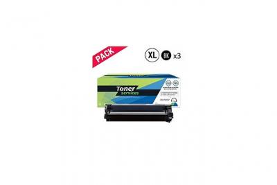 TONER SERVICES Compatible Brother TN2420 Pack 3 Toners Noir TN2420 (BTTN2420)