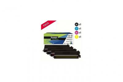 TONER SERVICES Compatible Brother TN423 Pack 4 toners Noir, cyan, magenta et jaune XL